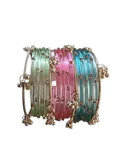 Kashmiri Ghungroo Bangles for Women | Traditional Oxidized Style Bangles | Ethnic Wear Jewelry🫶🏻🌙🪞🦢✨